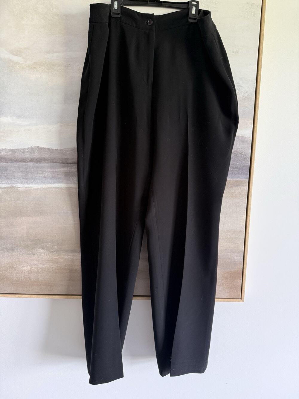 Chico's Platinum Dress Pants Womens Black Straight Leg Size 3